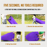 Opblaasbare Loungebank - Lichtgewicht en Comfortabel voor Kamperen en Buitenavonturen