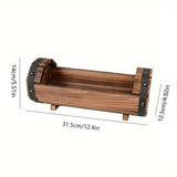 Vintage Houten Bloembak Set – Stoere Eyecatcher voor Binnen en Buiten