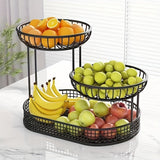 GoldenTier 3-Laags Fruitmand – Elegant en Praktisch