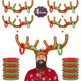 Opblaasbaar Rendier Gewei Ringwerpspel - Leuk Kerst- en Feestspel