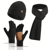 Vrolijke Winterset - Muts, Sjaal en Handschoenen voor Koppels