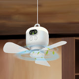 USB Oplaadbare Hangventilator – Draagbaar met LED Licht