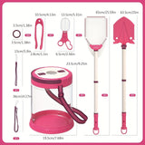 Strandavontuur Speelset voor Kinderen – Compleet met Opvouwbare Emmer, Schep en Net voor Buitenexploratie