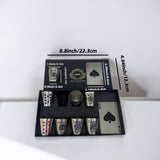 Koninklijke Speelkaarten Whiskey Glas Set – RVS & Flesopeners