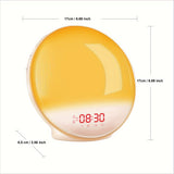 Halo Light Digitale Wekker – Zonsopgang Wecker met USB Voeding en Dubbelen Alarmfunctie