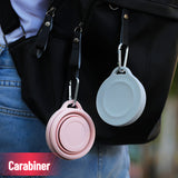 Opvouwbare Silicone Beker met Karabijnhaak - Draagbare en Duurzame Beker voor Outdoor en Kamperen