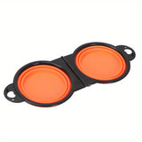 Opvouwbare Dubbele Hondenbakken – Handig en Draagbaar voor Reizen en Wandelen