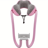 ReisLuxe Verstelbare Neksteun met Telefoonhouder - Voor Comfort en Gemak