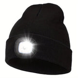Unisex Beanie met LED Licht – Handige Verlichting voor Avondwandelingen