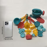 18-delige Strand- en Sneeuwspeelgoed Set – Compleet met Emmer, Schep en Fun Tools voor Creatief Spelen