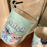 Stitch-Themed Opvouwbare Wasmand - Ruime Polyester Organisator met Handvatten