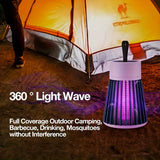 Oplaadbare Muggenlamp – 360° UV Elektrische Schok Insectenverdelger