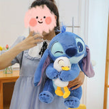 Kawaii Stitch Pluche Knuffel - Schattige Cartoon Slaappop voor Bedtijd en Versiering