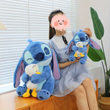 Kawaii Stitch Pluche Knuffel - Schattige Cartoon Slaappop voor Bedtijd en Versiering