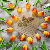 Set van 15 Realistische Kunst Tulpen – Perfect voor Bruiloften en Seizoensgebonden Decoraties