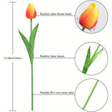 Set van 15 Realistische Kunst Tulpen – Perfect voor Bruiloften en Seizoensgebonden Decoraties