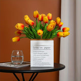 Set van 15 Realistische Kunst Tulpen – Perfect voor Bruiloften en Seizoensgebonden Decoraties