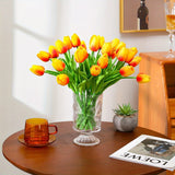 Set van 15 Realistische Kunst Tulpen – Perfect voor Bruiloften en Seizoensgebonden Decoraties