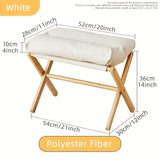 Lichtgewicht Opvouwbare Bamboe Voetsteun – Comfortabel en Praktisch voor Thuis en Kantoor