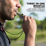 Noodfluit met Kompas en Thermometer – Duurzaam en Drijvend Ontwerp voor Survival en Outdoor Avonturen