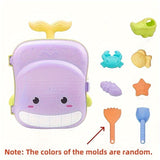Walvis-Thema Strand Speelgoed Set voor Baby's – 8-Piece Reiskoffer