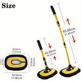 Verstelbare Autoreinigingsborstel – Comfortabel en Efficiënt Schoonmaken