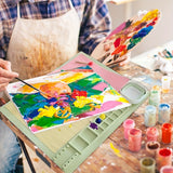 Siliconen Schildermat met Palet en Penseelhouder – Duurzaam en Flexibel