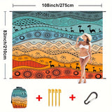 TropiComfort Oversized Strandmat – Ruim, Duurzaam en Zandbestendig