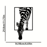 Zebra Silhouet Wanddecoratie - Stijlvolle Elegantie voor Je Ruimte