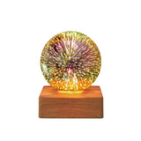 Kristallen bol lamp met 3D-vuurwerkeffect - StarburstGlow
