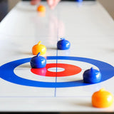 Mini-tafelcurling spel voor thuis met glijstenen & magnetische stangen
