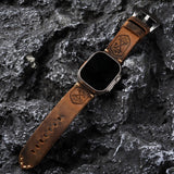 Handgemaakt Vintage Lederen Apple Watch Band