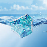 Verstelbare Wasbare Zwemluier voor Baby's – Lekvrij met Visprint