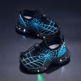 SpinnenWeb LED Sneakers - Stralende Avonturen voor Kinderen