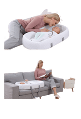 Vouwbaar & draagbaar babynest met muskietennet – Slaapinsel Cosina
