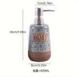 Vintage Keramische Zeepdispenser – 420ml voor Keuken of Badkamer