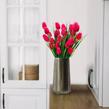 Set van 6 Bundels Kunst Tulpen – UV-bestendig en Realistisch voor Tuin- en Interieurdecoratie