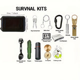 SurviveX Outdoor Survival Kit - Essentiële Gereedschappen voor Avonturen en Noodsituaties