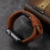 Handgemaakt Vintage Lederen Apple Watch Band