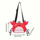 Lieve Kreeft Schoudertas – Speelse, Lichtgewicht Strandtas voor Kinderen met Verstelbare Schouderband