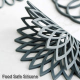 Set van 3 siliconen onderzetters: Hittebestendige warmte pads