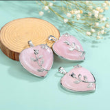 Stijlvolle Hartvormige Rozenkwarts Edelsteenhalsketting – Amara