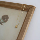 Gouden Jakobsmuschel-Bloemketting – Paars