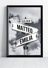 Straatnaamborden Poster voor Stellen