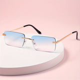 Stijlvolle Frameless Zonnebril – Trendy en Comfortabel voor Mannen