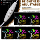 Verlicht Bord “Bar Open” – Sfeervolle Decoratie