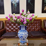 Set van 4 Realistische Magnolia Bloemen – Elegant en Tijdloos voor Bruiloften en Luxe Decoratie