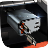 Uittrekbare Auto-Lader 69W USB C
