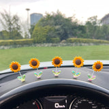SunnyRide - Schattig zonnebloem auto-ornament