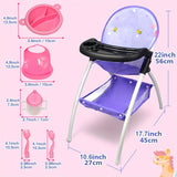 Speelgoed Eetstoel voor Poppen - Perfect voor Speelse Maaltijden